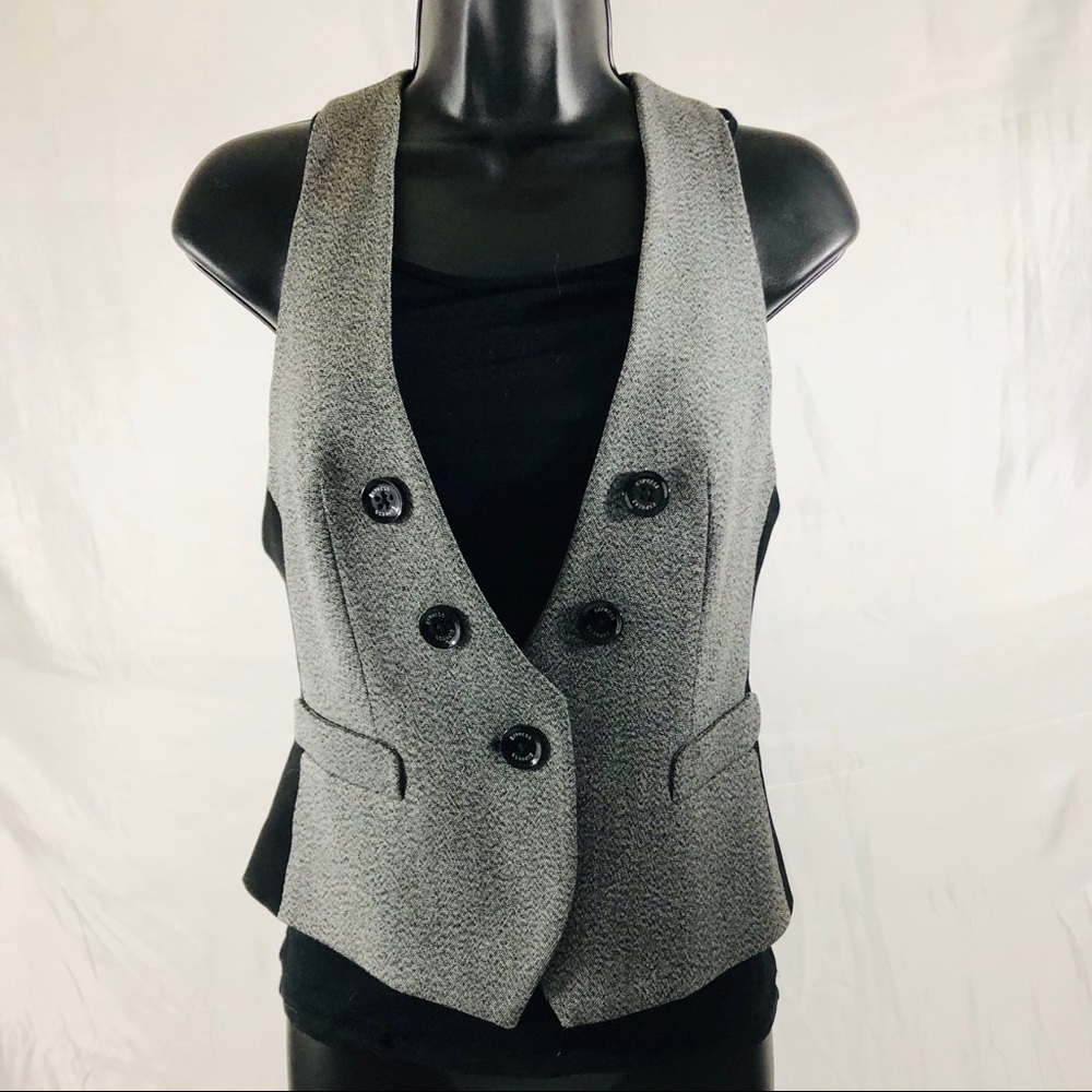 Express Women’s Double Breasted Vest Grey Size 2
